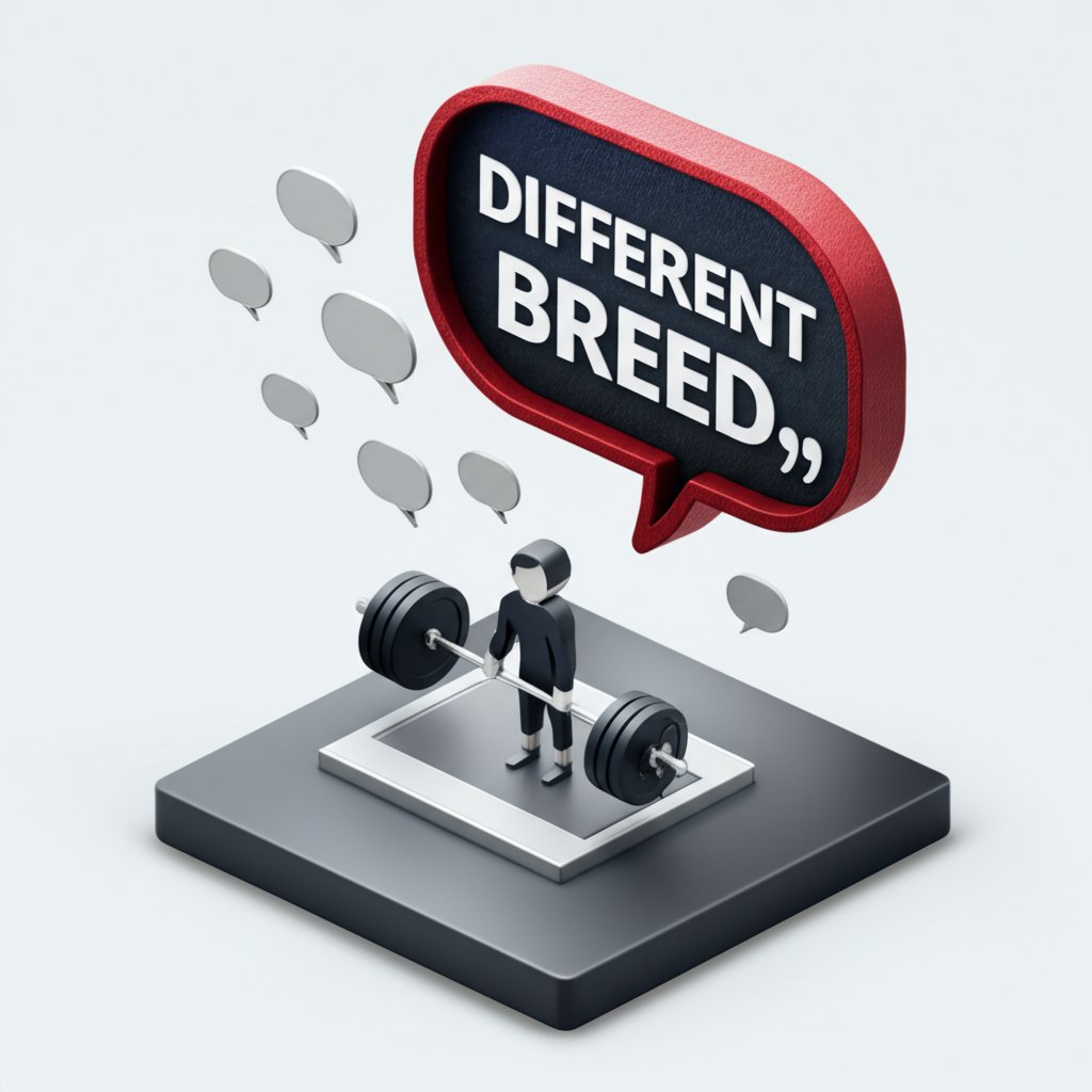 Barbell training demands unique quotes for raw strength and mental grit.