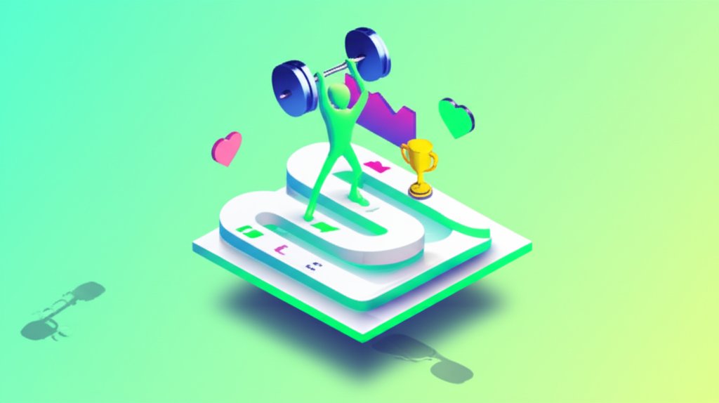 Motivational exercise wallpaper featuring dynamic workout scene, inspiring fitness goals.