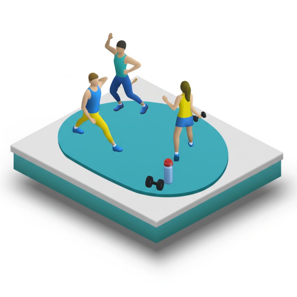 Friends exercising together, sharing motivational fitness quotes.