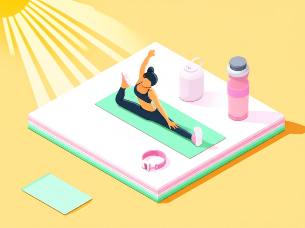 Motivational female morning workout with empowering quotes to kickstart your day.