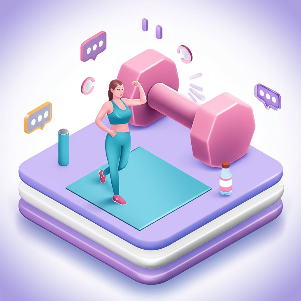 Empowering exercise quotes for women's fitness and motivation.