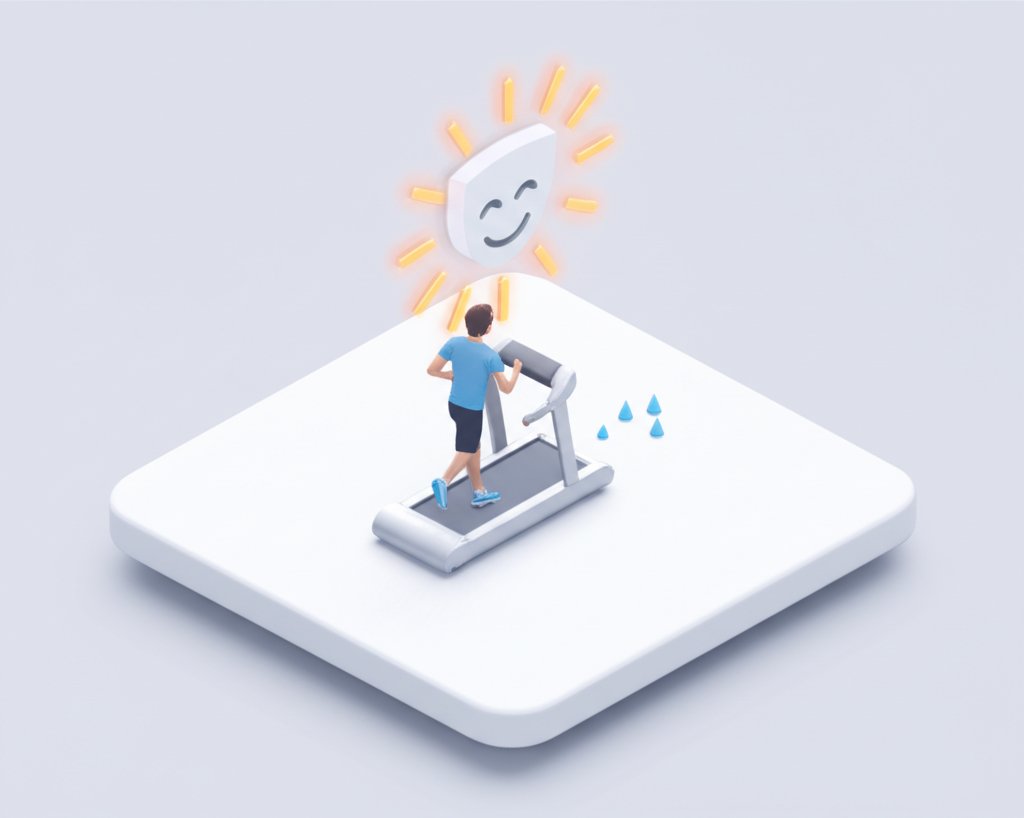 Laughing on a treadmill: Humor, the unsung hero for workout motivation.