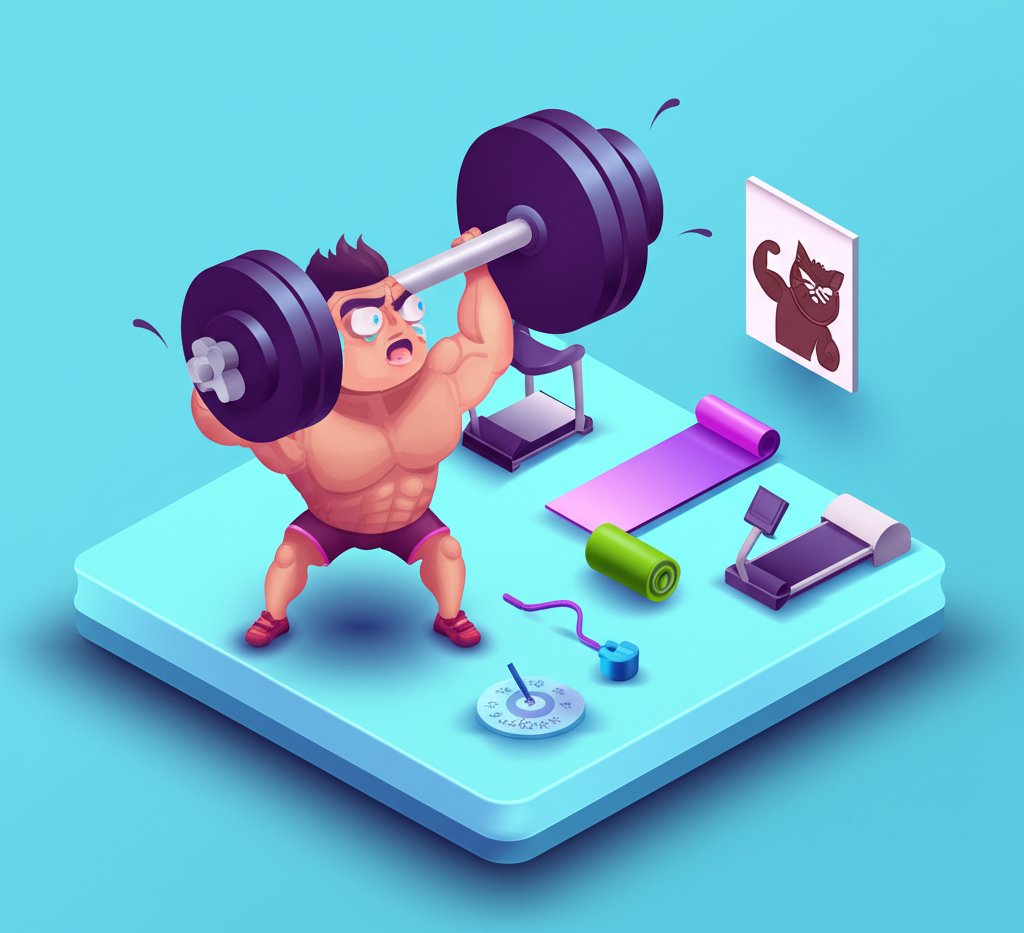 Funny motivational phrases to spark laughter during tough workouts.