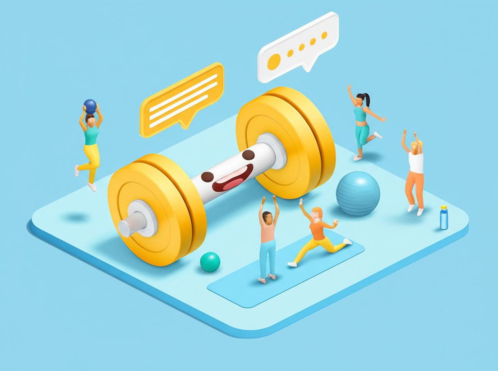 Humor makes workouts fun and effective, leading to fitness gains.