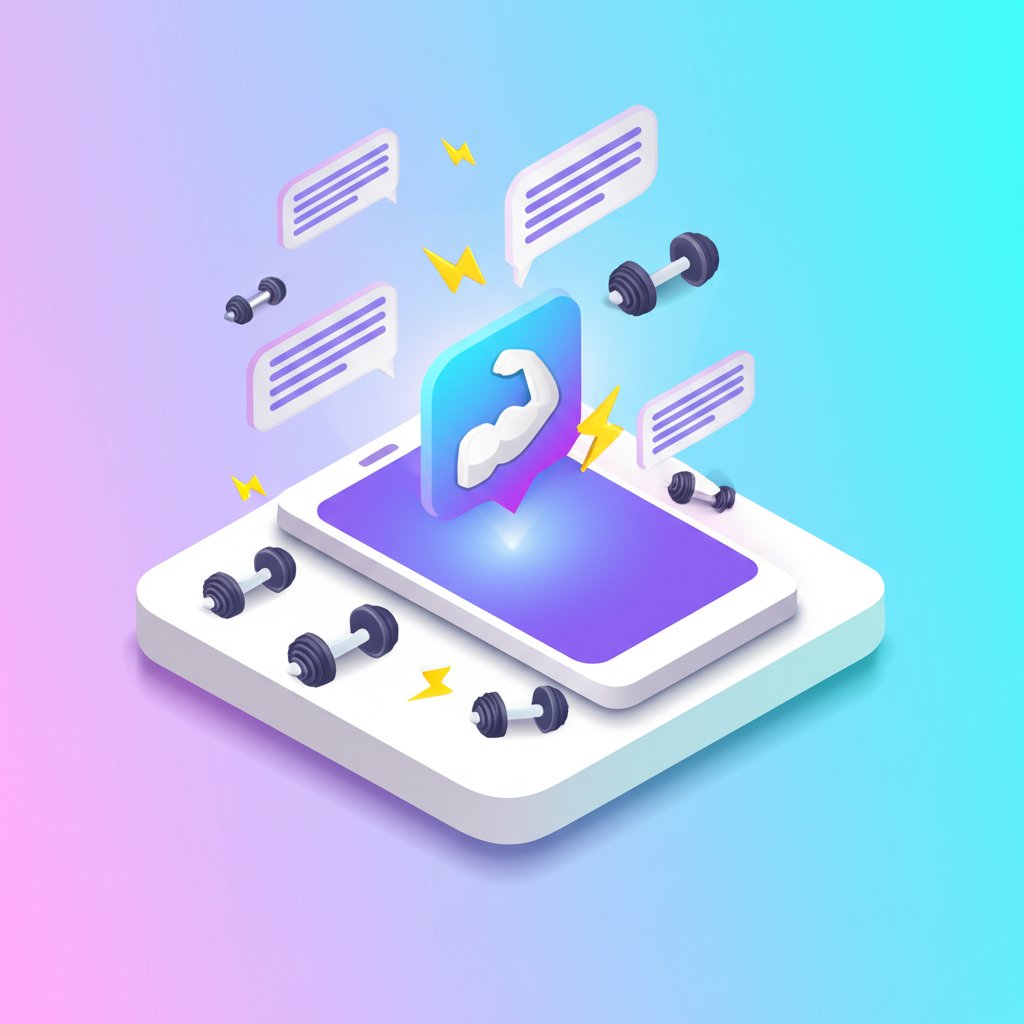 Texts fuel fitness drive, leading to a great workout session.