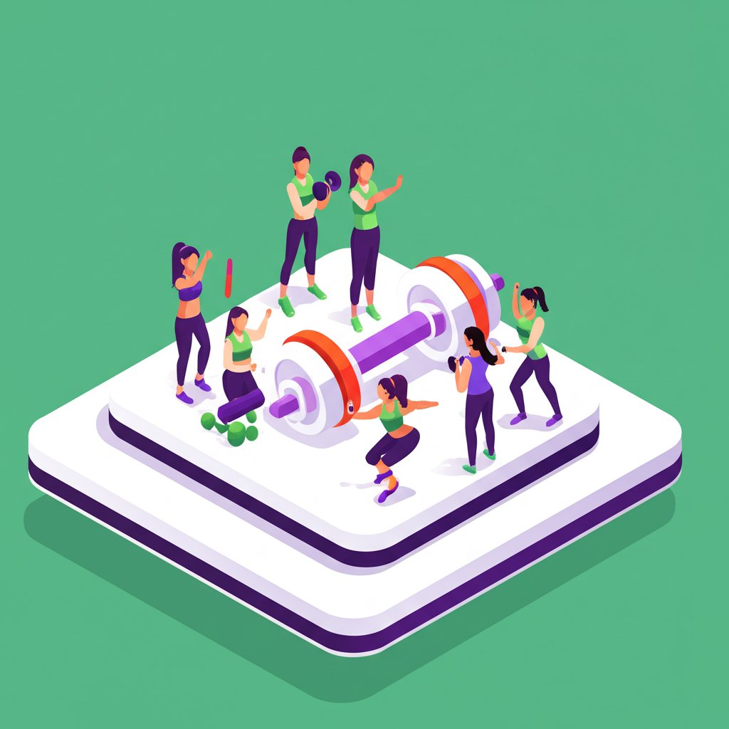 Empowered women workout, building inner strength and fitness motivation.